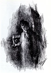 Illustratie bij drama Het Maskerbal door M. Lermontov, 1891