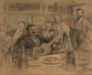 Naamdagfeest van Konstantin Korovin, 1912