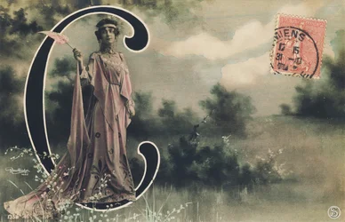 Hoofdletter C: Lucienne Roger, half-wereldse kunstenaar van de Belle Époque, 1906