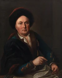 Portret van de zanger Ludwig Lodewijk van Beethoven 1712-1773..., 1773