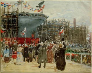 Te water laten van een schip