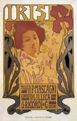 Iris, poster voor opera door Pietro Mascagni