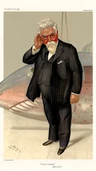 Sir Hiram Stevens Maxim - portret staand