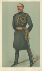 Mr. William Dudley Ward, een permanente krijger, 30 mei 1901, Vanity Fair cartoon