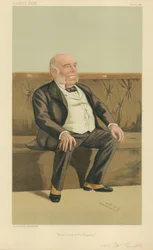 De zeer eerbiedwaardige William Henry Smith, Eerste Lord van de Schatkist, 12 november 1887, Vanity Fair cartoon