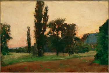 Avondstemming over Rijnlands landschap