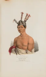 WAA-KAUN-SEE-KAA of de ratelslang; een Winnebago opperhoofd, uit de Aboriginal Portfolio