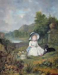 Portret van Miss Elizabeth Heathcote (olieverf op doek)