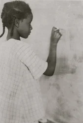 Een leerling in Pleasant Green School - Pocahontas County, West Virginia 1921