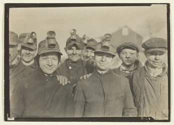 Brekerjongens in kolenmijn in Pennsylvania