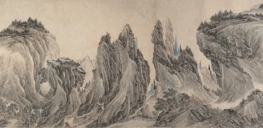 Landschap naar Dong Yuan, Juran, Ma Yuan, en Xia Gui, gedateerd yiwei, 1655