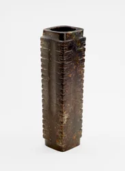 Tien-laags buis met maskers, ca. 3300-2250 v.Chr.