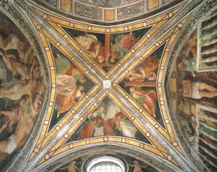 Kapel van Santa Corona gewelf in de kerk van Santa Maria delle Grazie