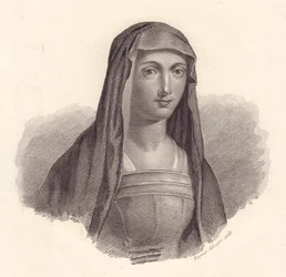 Portret van Italiaanse beeldhouwer Properzia de