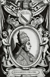Portret van paus Innocentius VIII (Giovanni Battista Cybo)