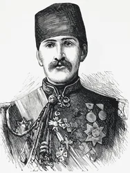 Portret van Reuff Pasha, minister van oorlog van het Ottomaanse Rijk