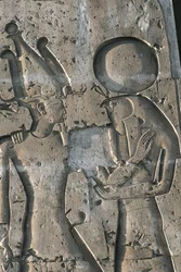 Reliëf in dodentempel van Seti I