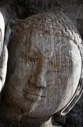 Sri Lanka, Oude Stad Polonnaruwa, Gal Vihara, liggende Boeddhabeeld