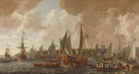 Aankomst van Karel II, Koning van Engeland, in Rotterdam, 24 mei 1660