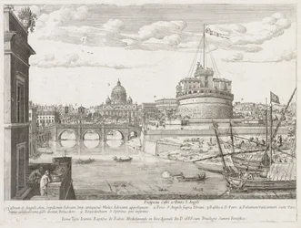St. Angelo van Prospectus Locurum Urbis Romae Insign[ium], 1666