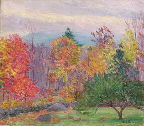 Landschap in Hancock, New Hampshire, oktober 1923
