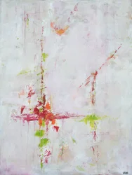 Levendige abstracte penseelstreken