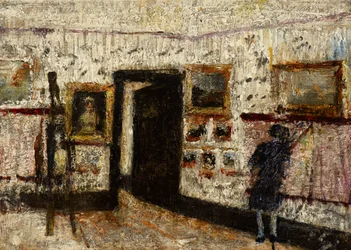 De kunstgalerie (olieverf op doek)