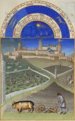 Maart, Les Très Riches Heures du duc de Berry, 1412-1416
