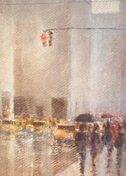 Regenachtig New York
