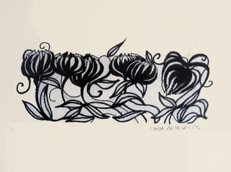 Krokus, 2014 (pen en inkt)