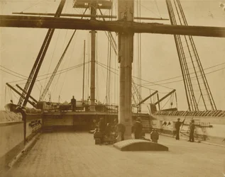 Kwartierdek van HMS "Impregnable",1852-1854 (foto)