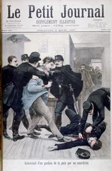 Moord op een politieagent door een anarchist, 1895