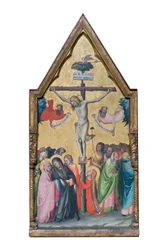 Jezus Christus gekruisigd en in pijn