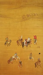 Kublai Khan (1214-94) op Jacht, Yuan-dynastie