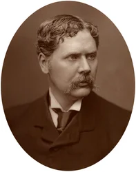 Marcus Stone, kunstenaar en Associate van de Royal Academy, 1882