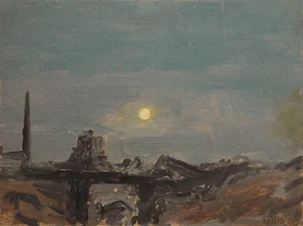 Volle Maan Boven Luxor Ruïnes, Aan de Nijl