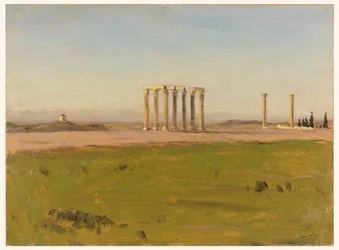 Studie van de Ruïnes van de Tempel van Olympische Zeus