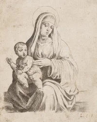 De mooie, kleine Madonna van Giacomo Francia