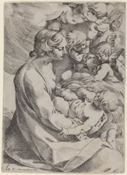Madonna en Kind met Engelen