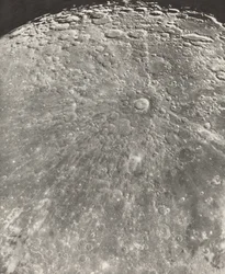 Fotografie van de Maanstraling van Tycho - Groeiende Fase