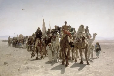 Pelgrims op weg naar Mekka