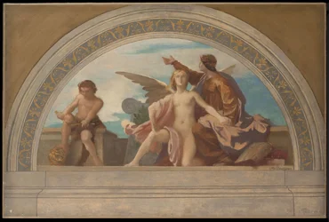 Schets voor de Salon des Lettres, stadhuis van Parijs: Filosofie bevrijdt de gedachte