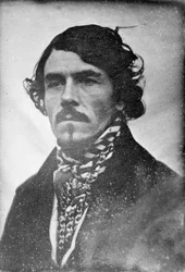 Portret van Eugène Delacroix, hoofd en schouders, 1842
