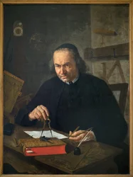 Portret van Abbe Nicolas Joseph Neuray (1706-1774). Schilderij door Leonard Defrance (1735-1805)