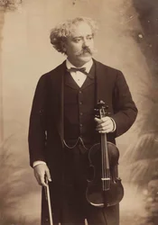 Portret van de violist en componist Pablo de Sarasate 1844-1908, ca. 1895