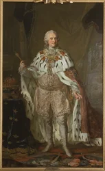 Portret van Adolf Frederik, koning van Zweden
