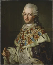 Portret van koning Gustav III van Zweden