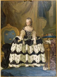 Louise Ulrique van Pruisen, koningin-gemalin van Zweden - Portret van Louisa Ulrika van Pruisen, koningin van Zweden, door Pasch, Lorenz, de Jongere