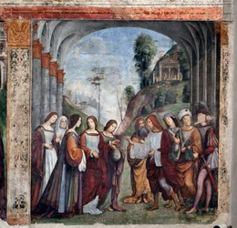 Leven van St. Cecilia: Huwelijk van St. Cecilia en Valerian