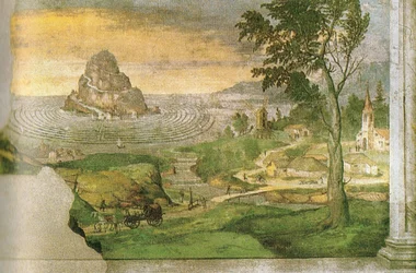Olympus, omgeven door een labyrint